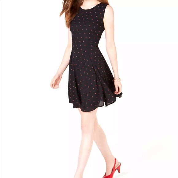 Maison Jules Dresses & Skirts - 🔥MAISON JULES🔥Fit & Flare Dress Mini Ladybug Print Size 10 NWT